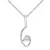 Sterling Silver Pendant Made With Cubic Zirconia