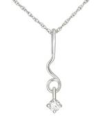 Sterling Silver Pendant Made With Cubic Zirconia