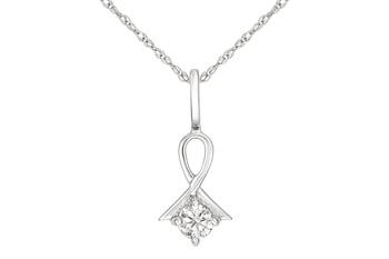 Sterling Silver Pendant Made With Cubic Zirconia 1