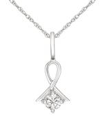 Sterling Silver Pendant Made With Cubic Zirconia