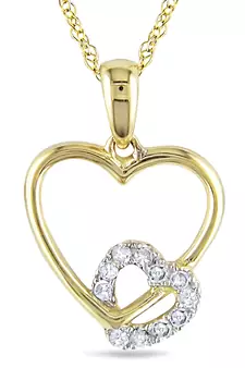 Sterling Silver Pendant Made With Cubic Zirconia