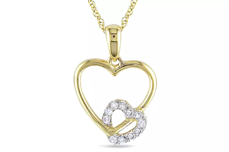 Sterling Silver Pendant Made With Cubic Zirconia