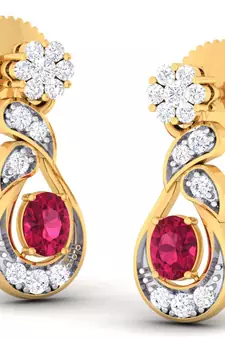Sterling Silver Komal Earring