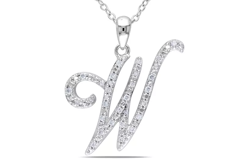 Sterling Silver Pendant Made With Cubic Zirconia