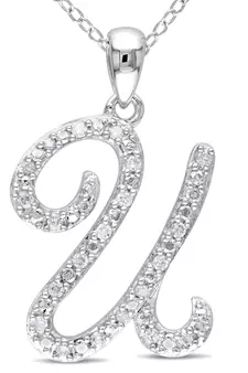 Sterling Silver Pendant Made With Cubic Zirconia
