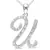 Sterling Silver Pendant Made With Cubic Zirconia
