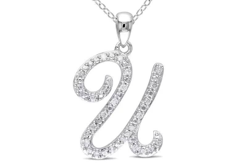 Sterling Silver Pendant Made With Cubic Zirconia