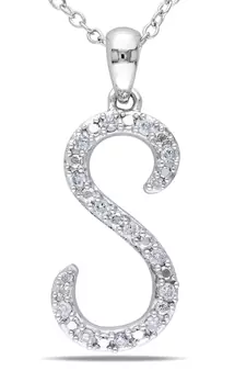 Sterling Silver Pendant Made With Cubic Zirconia