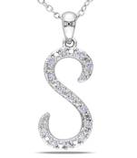 Sterling Silver Pendant Made With Cubic Zirconia