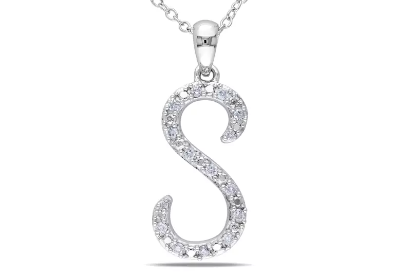Sterling Silver Pendant Made With Cubic Zirconia