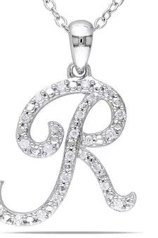 Sterling Silver Pendant Made With Cubic Zirconia