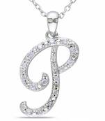 Sterling Silver Pendant Made With Cubic Zirconia
