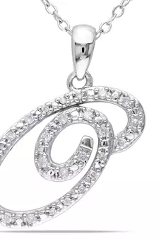 Sterling Silver Pendant Made With Cubic Zirconia