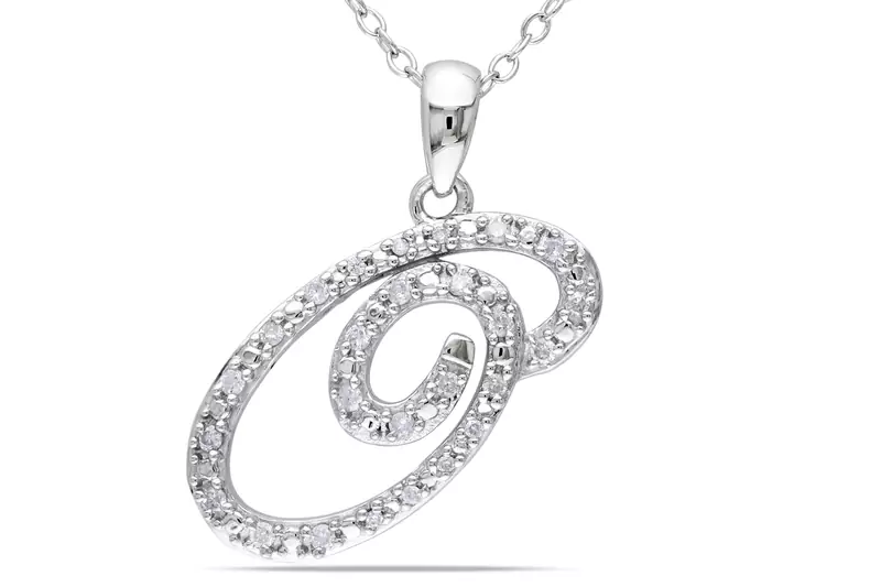Sterling Silver Pendant Made With Cubic Zirconia