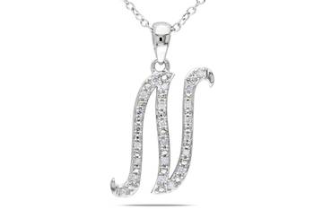 Sterling Silver Pendant Made With Cubic Zirconia 1