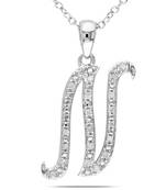 Sterling Silver Pendant Made With Cubic Zirconia