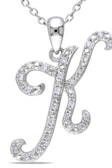 Sterling Silver Pendant Made With Cubic Zirconia