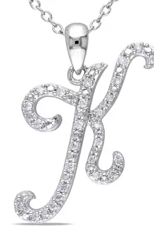 Sterling Silver Pendant Made With Cubic Zirconia