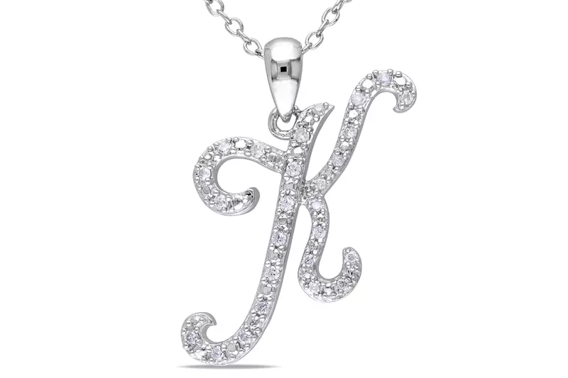 Sterling Silver Pendant Made With Cubic Zirconia