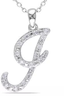 Sterling Silver Pendant Made With Cubic Zirconia