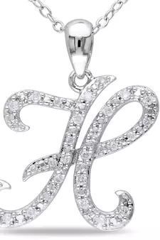 Sterling Silver Pendant Made With Cubic Zirconia