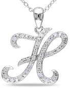 Sterling Silver Pendant Made With Cubic Zirconia