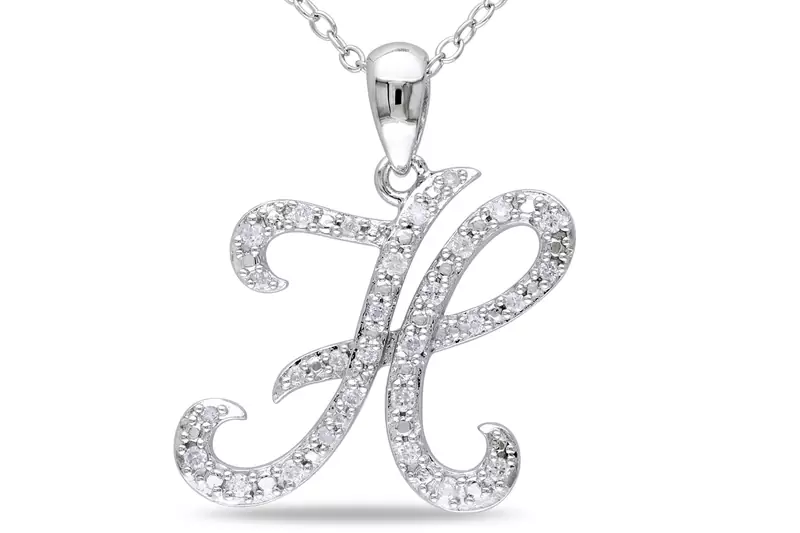 Sterling Silver Pendant Made With Cubic Zirconia