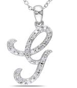Sterling Silver Pendant Made With Cubic Zirconia