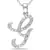 Sterling Silver Pendant Made With Cubic Zirconia