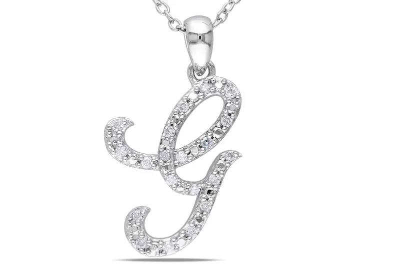 Sterling Silver Pendant Made With Cubic Zirconia