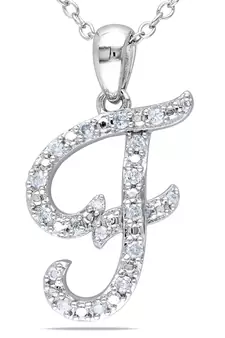 Sterling Silver Pendant Made With Cubic Zirconia
