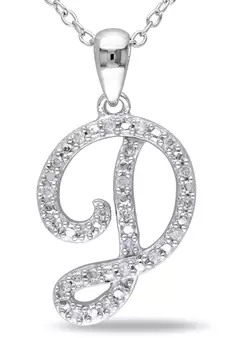 Sterling Silver Pendant Made With Cubic Zirconia