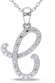 Sterling Silver Pendant Made With Cubic Zirconia