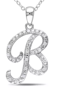 Sterling Silver Pendant Made With Cubic Zirconia