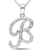Sterling Silver Pendant Made With Cubic Zirconia