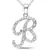 Sterling Silver Pendant Made With Cubic Zirconia
