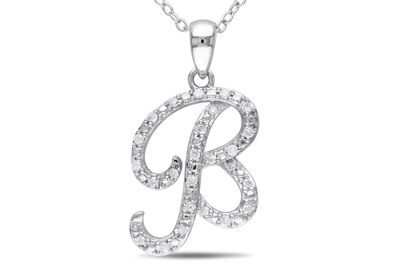 Sterling Silver Pendant Made With Cubic Zirconia
