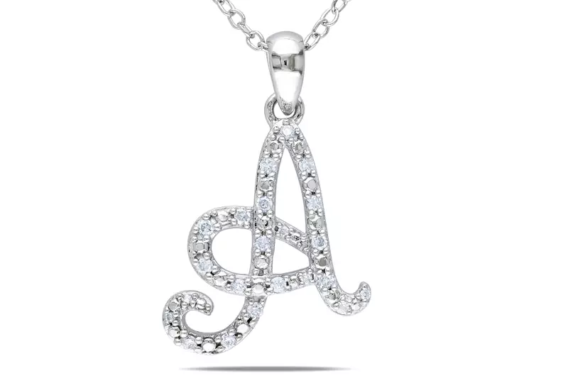 Sterling Silver Pendant Made With Cubic Zirconia