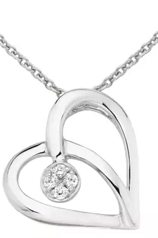 Sterling Silver Pendant Made With Cubic Zirconia