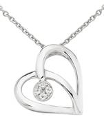 Sterling Silver Pendant Made With Cubic Zirconia