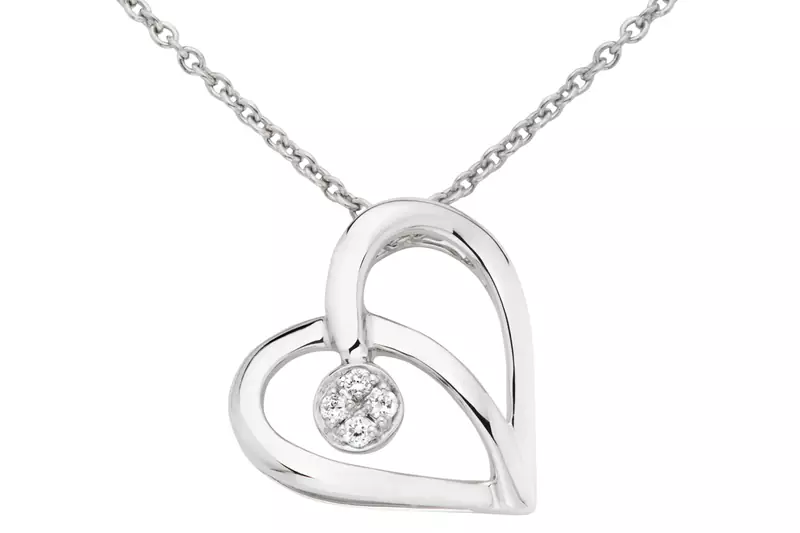 Sterling Silver Pendant Made With Cubic Zirconia