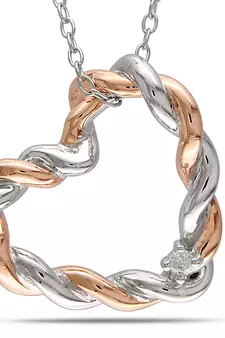 Sterling Silver Pendant Made With Cubic Zirconia