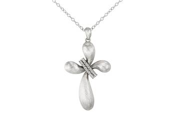 Sterling Silver Pendant Made With Cubic Zirconia 1