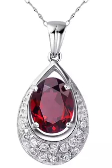 Sterling Silver Pendant Made With Cubic Zirconia