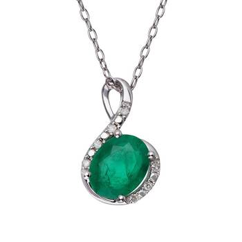 Sterling Silver Pendant Made With Cubic Zirconia 1