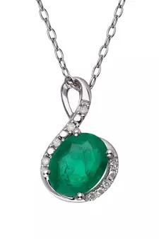 Sterling Silver Pendant Made With Cubic Zirconia