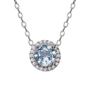 Sterling Silver Pendant Made With Cubic Zirconia 1