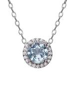 Sterling Silver Pendant Made With Cubic Zirconia