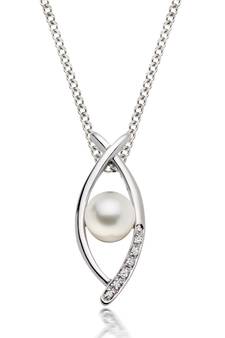 Sterling Silver Pendant Made With Cubic Zirconia