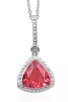 Sterling Silver Pendant Made With Cubic Zirconia